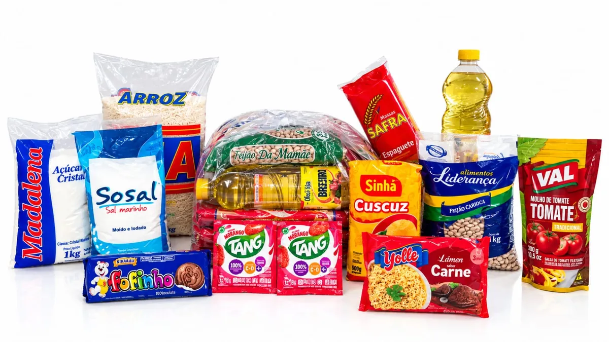 Itens da Cesta Social 1 EcoLar — cesta básica em Goiânia e Aparecida de Goiânia